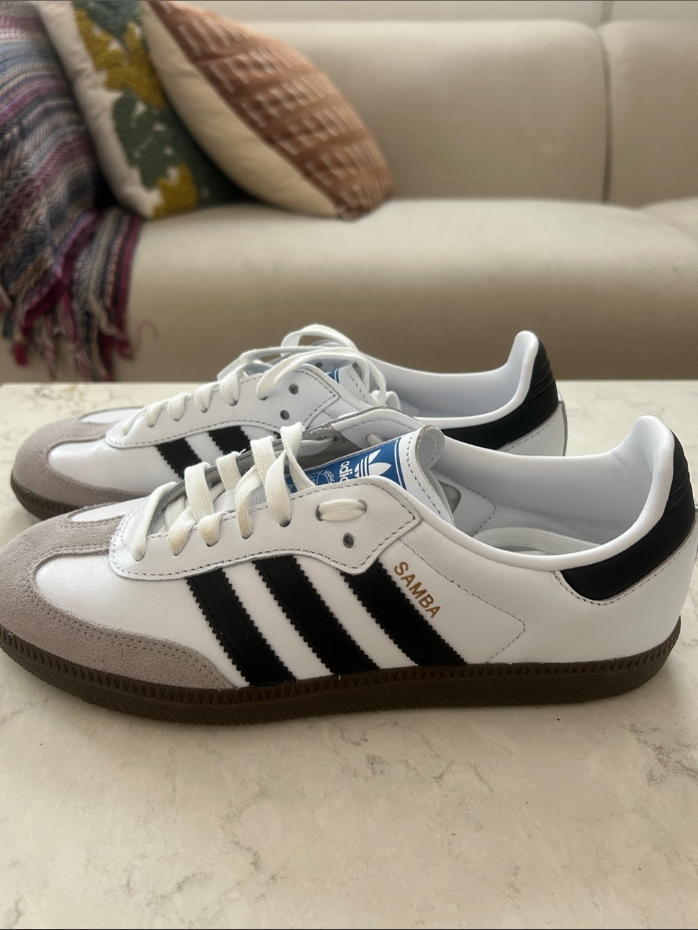 adidas Samba Sneakers - White/Black/Gray